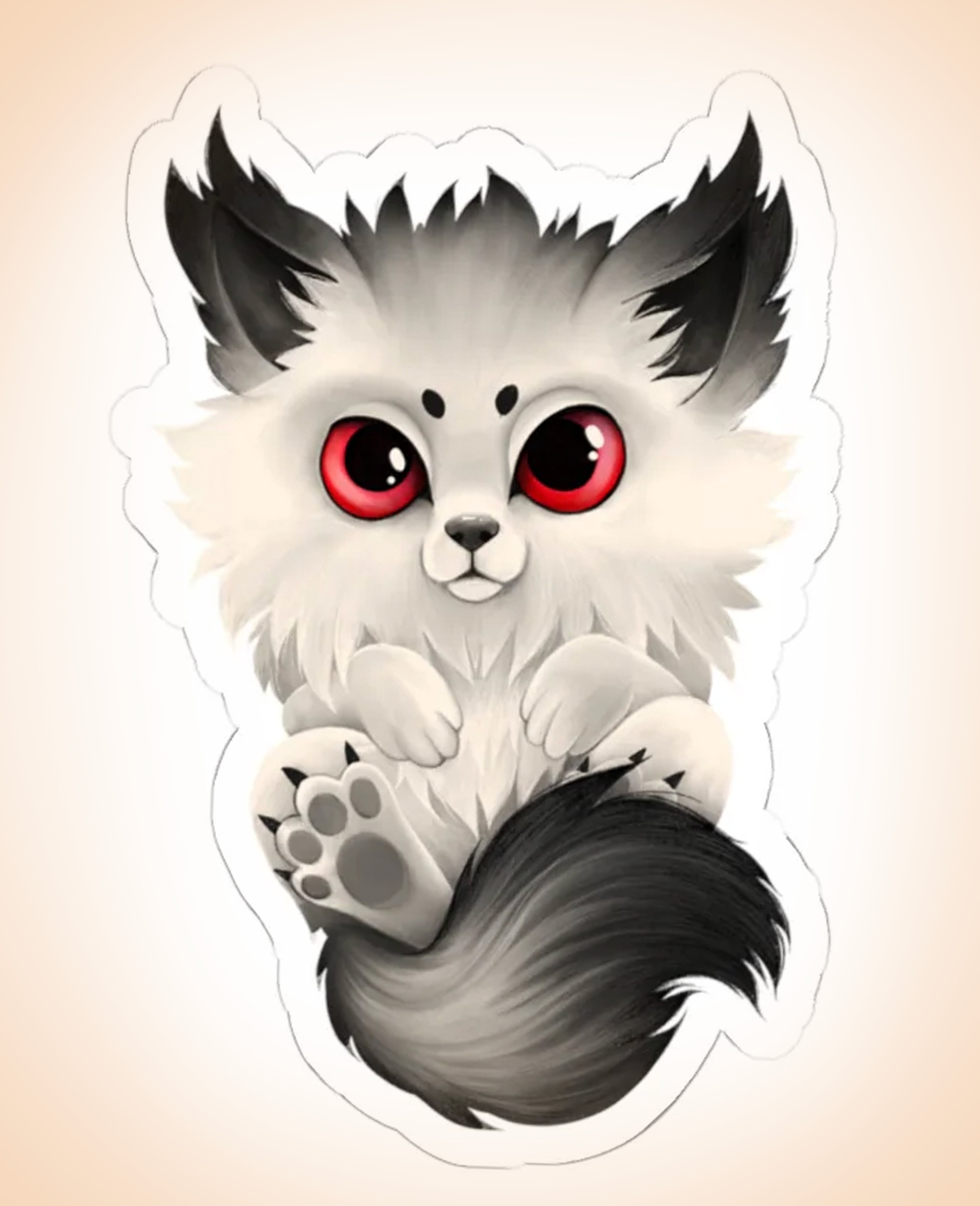 Halloween Wolf Sticker