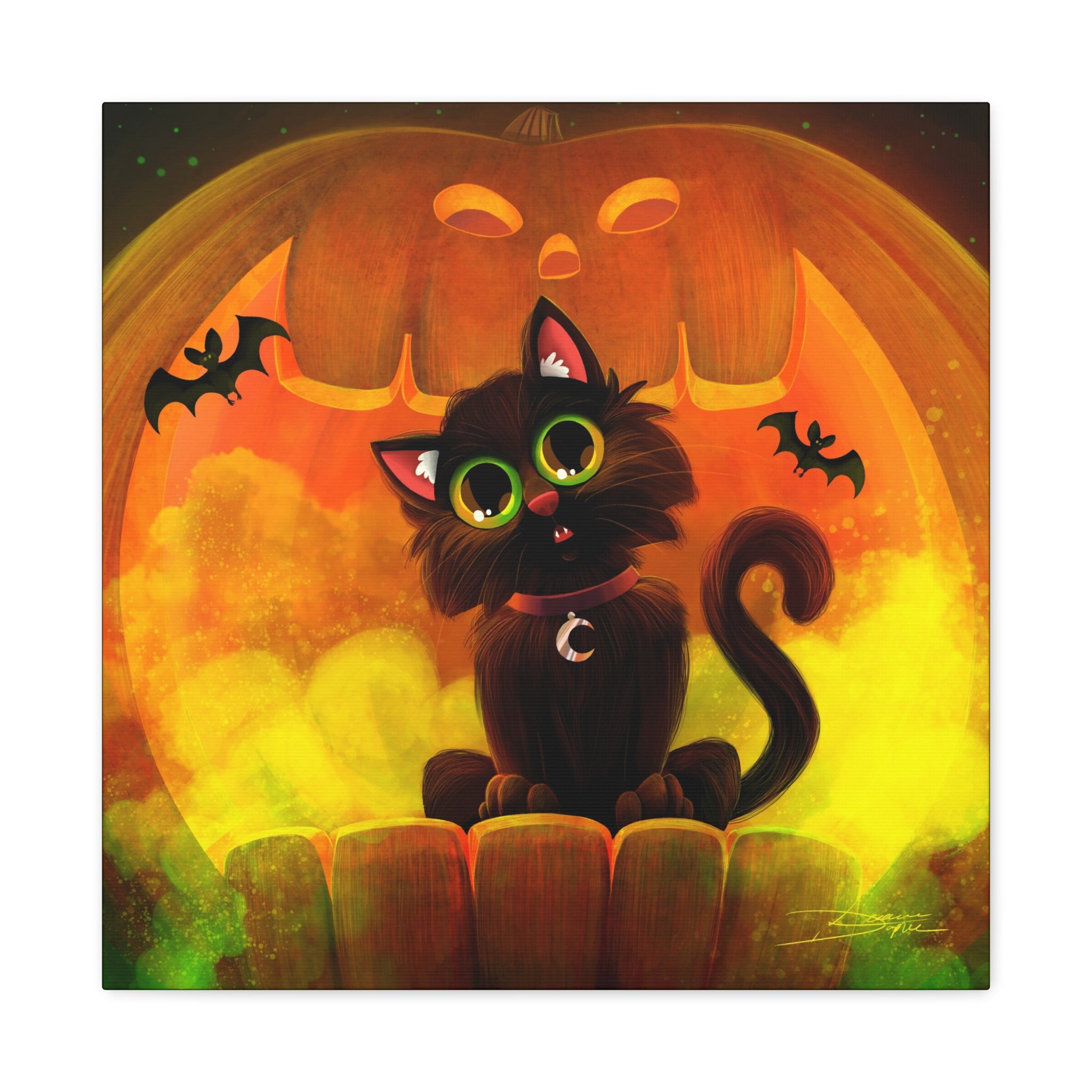 Halloween Cat Canvas Print