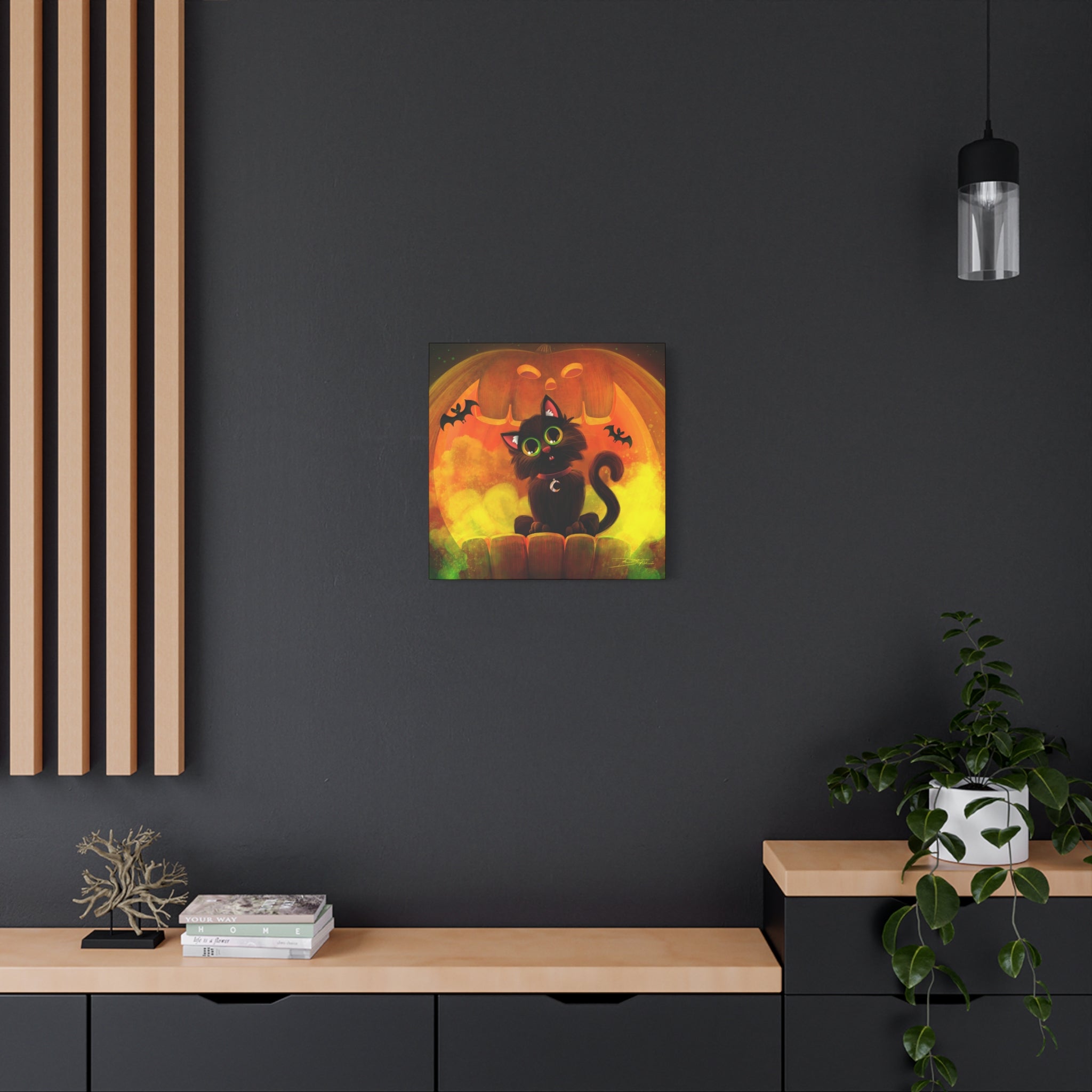 Halloween Cat Canvas Print
