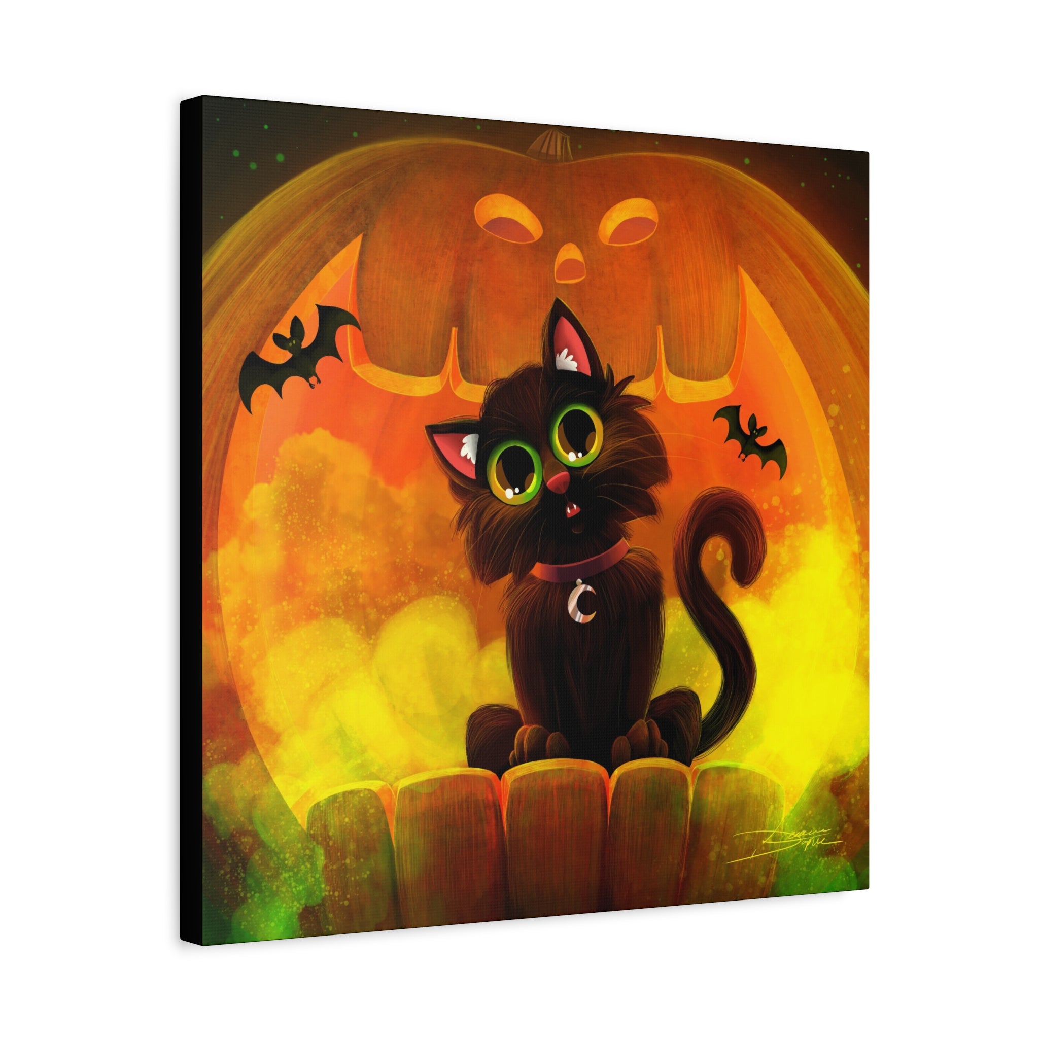 Halloween Cat Canvas Print