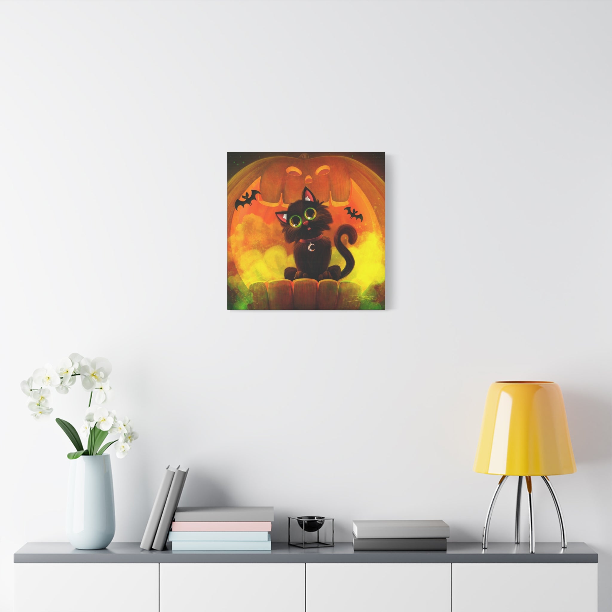 Halloween Cat Canvas Print