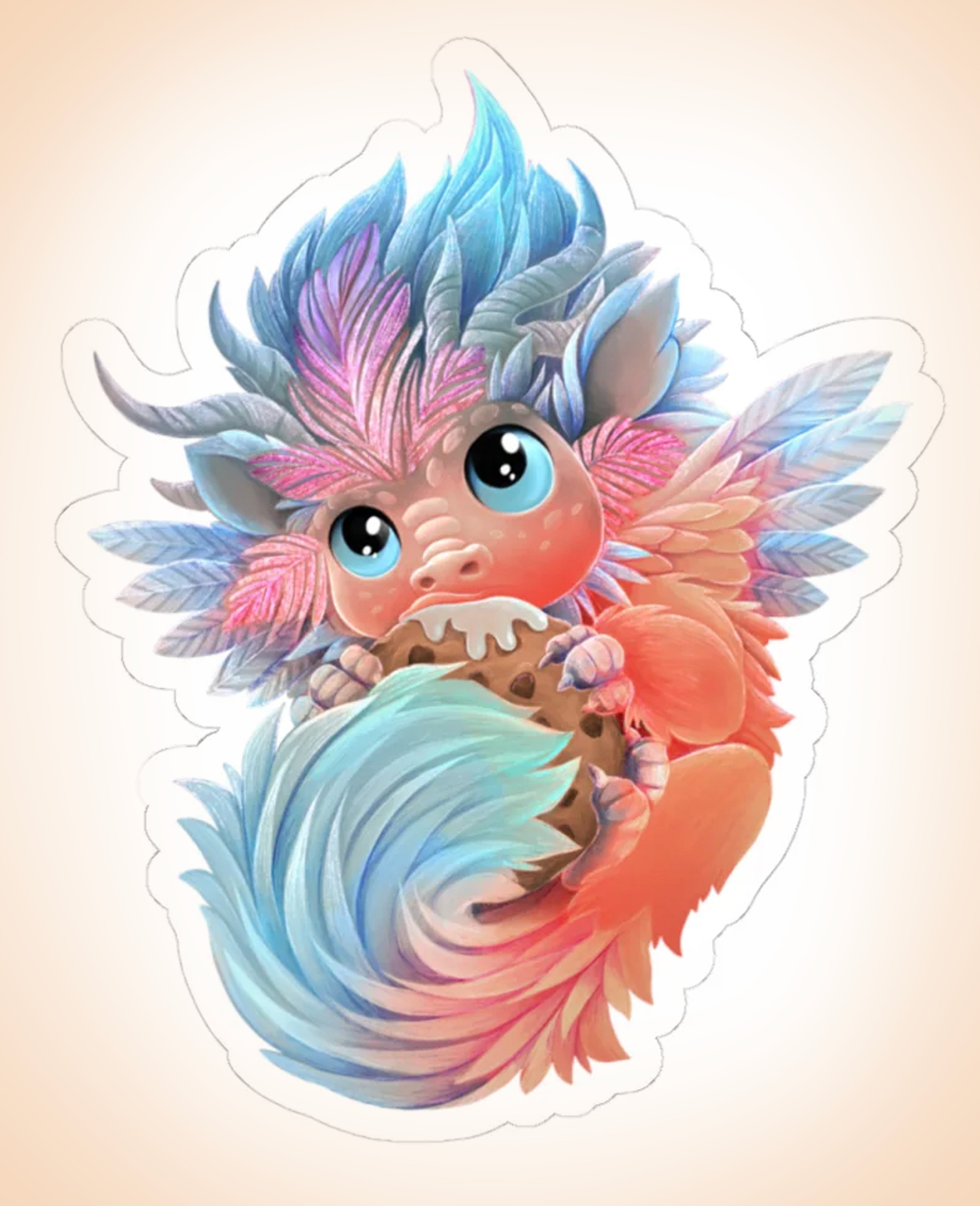 Highland Moor Dragon Cookie Sticker