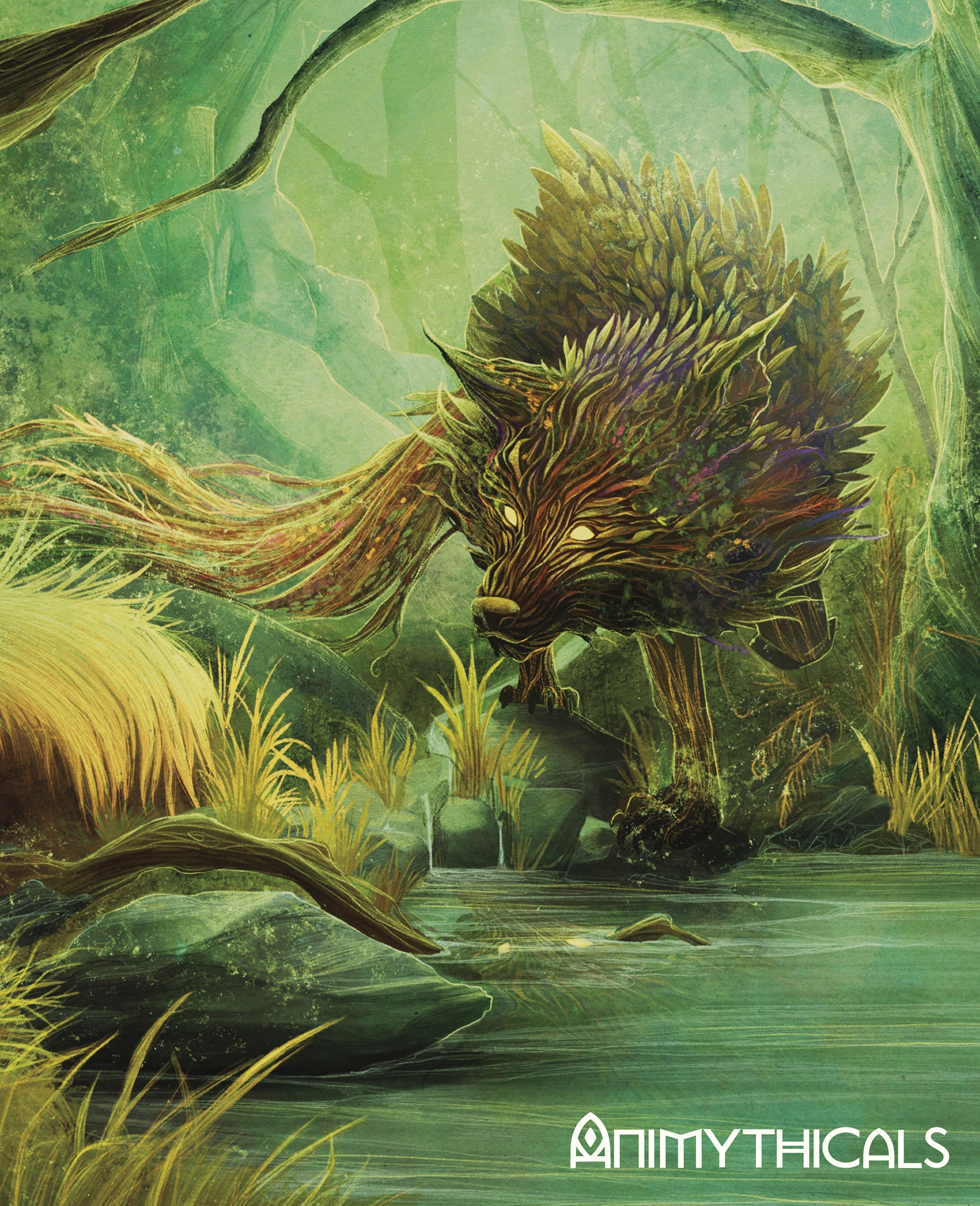 Forest Cu-Shi Canvas Print
