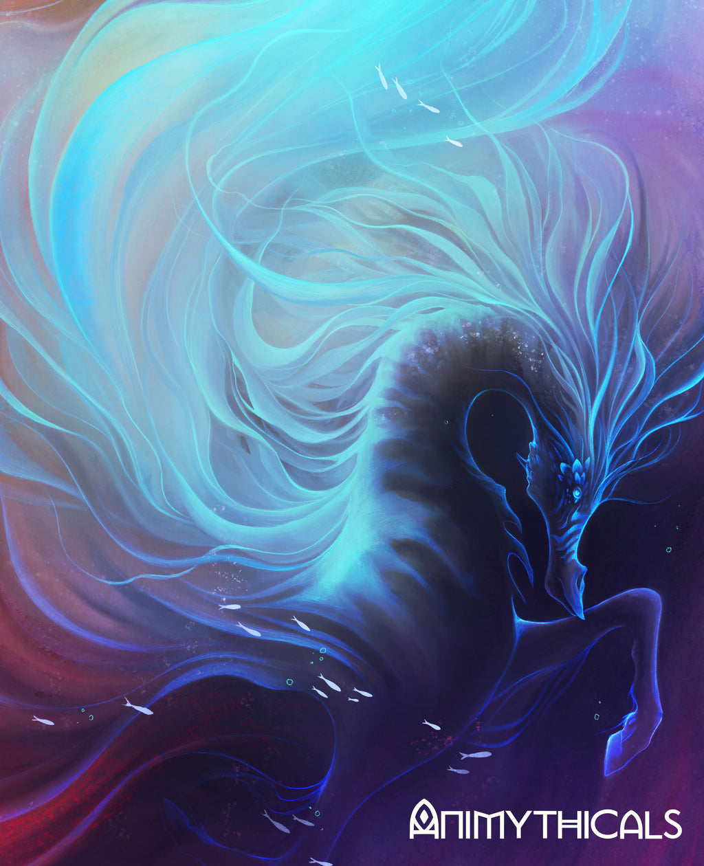 Celestial Kelpie Canvas Art Print