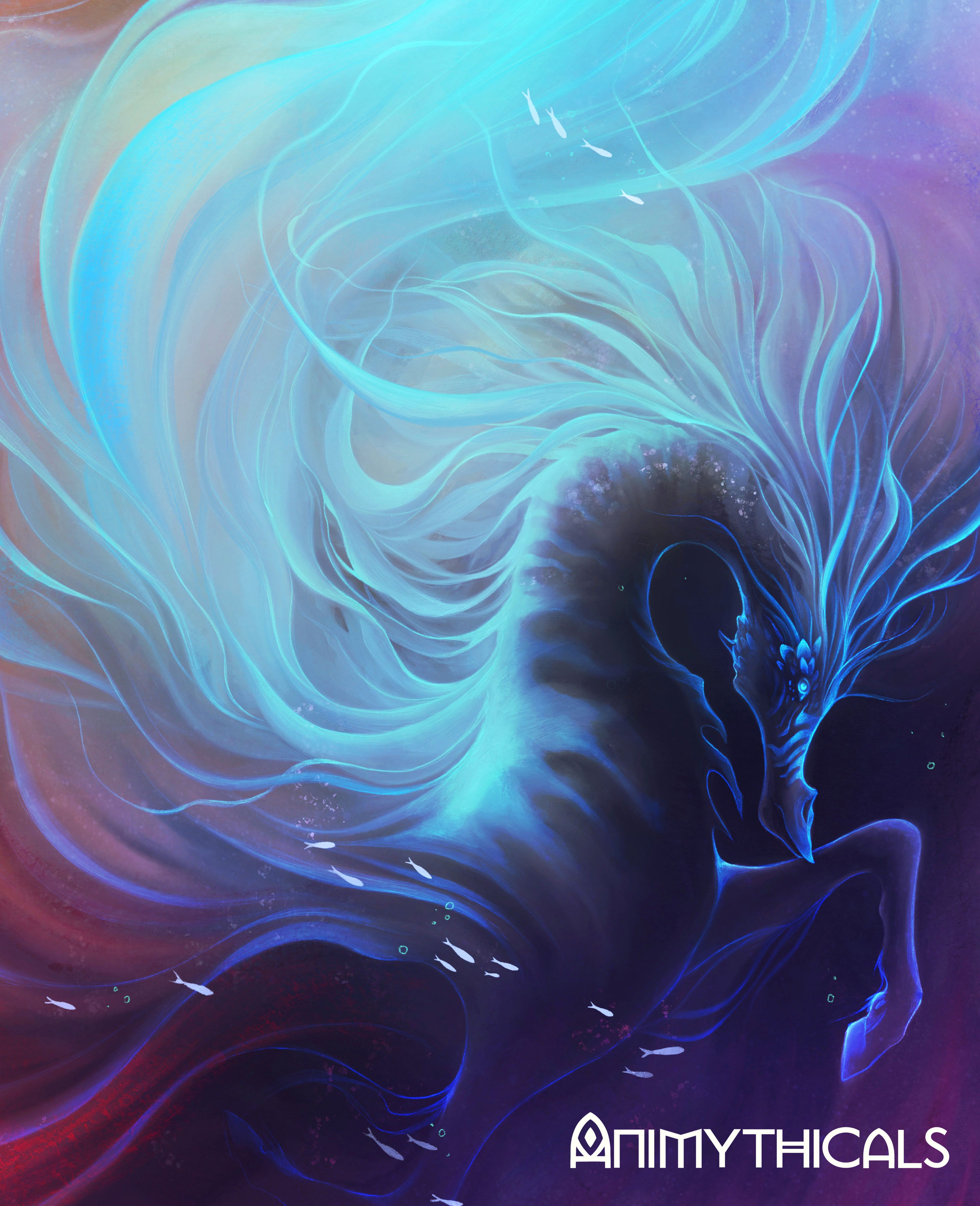 Celestial Kelpie Canvas Art Print
